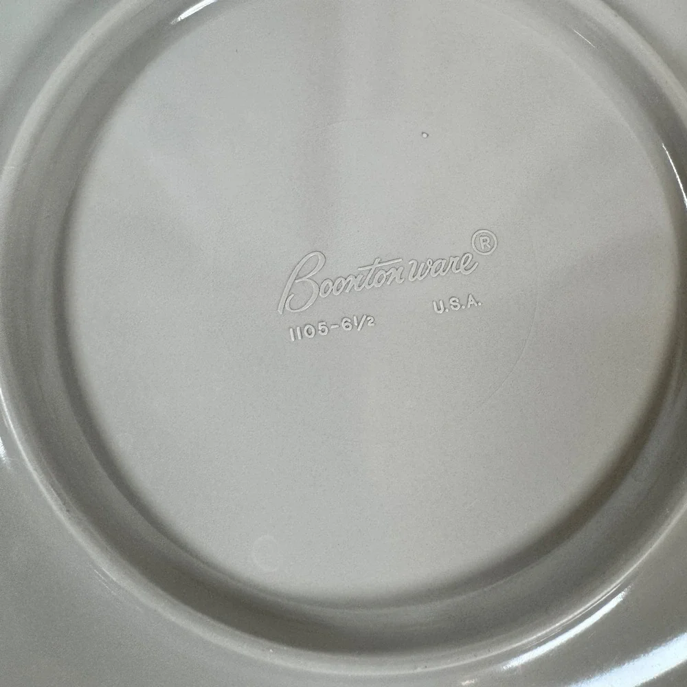 Vintage Boontonware Assorted Lot of 5 Melmac‎ Bread Plates Melamine Midcentury
